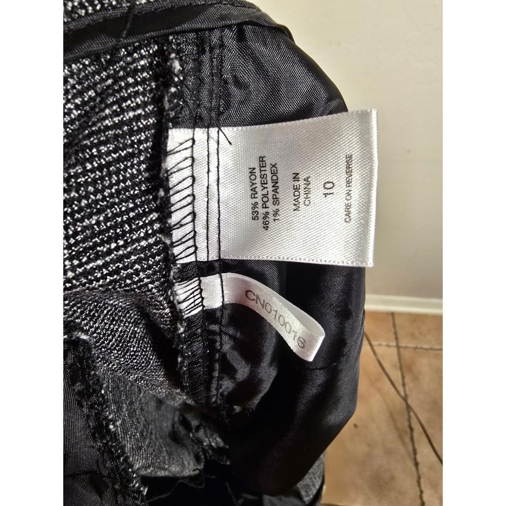 NY‎ Collection Gray Career Dress Pants Straight Leg Trousers Size 10